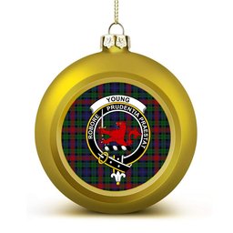 ScotsTee Shop Scottish Young Presidents Organisation Crest Tartan Christmas Ball Ornament