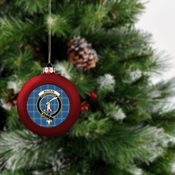 ScotsTee Shop Scottish MacRae of America Ancient Crest Tartan Christmas Ball Ornament