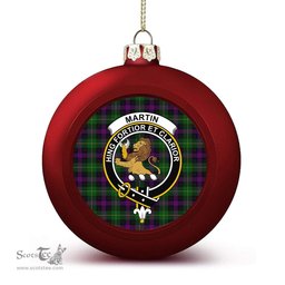 ScotsTee Shop Scottish Martin Hunting Crest Tartan Christmas Ball Ornament