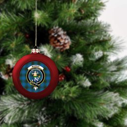 ScotsTee Shop Scottish Murray of Elibank Ancient Crest Tartan Christmas Ball Ornament