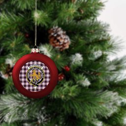 ScotsTee Shop Scottish McPherson Hunting Modern Crest Tartan Christmas Ball Ornament