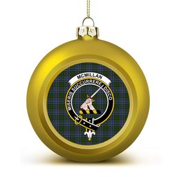 ScotsTee Shop Scottish McMillan Hunting Crest Tartan Christmas Ball Ornament