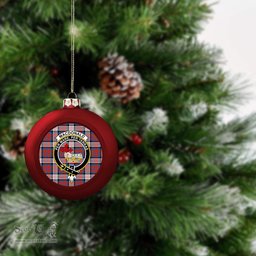 ScotsTee Shop Scottish MacDonald Dress Irish Ancient Crest Tartan Christmas Ball Ornament