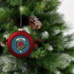 ScotsTee Shop Scottish Kelly Dress Modern Crest Tartan Christmas Ball Ornament