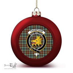 ScotsTee Shop Scottish Thompson Hunting Modern Crest Tartan Christmas Ball Ornament