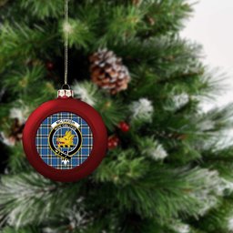 ScotsTee Shop Scottish McTavish Dress Modern Crest Tartan Christmas Ball Ornament