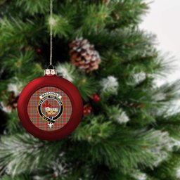 ScotsTee Shop Scottish MacDonald of Lochmaddy Ancient Crest Tartan Christmas Ball Ornament