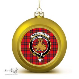 ScotsTee Shop Scottish MacGillivray Modern Crest Tartan Christmas Ball Ornament