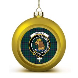ScotsTee Shop Scottish Walker Hunting Modern Crest Tartan Christmas Ball Ornament