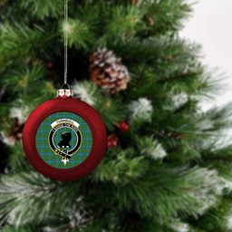 ScotsTee Shop Scottish Turnbull Hunting Ancient Clan Crest Tartan Christmas Ball Ornament