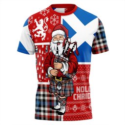 ScotsTee Shop Scottish Bell Border (Bell Southern Bell) Ancient Clan Crest Tartan T-Shirt Scotland Christmas Santa