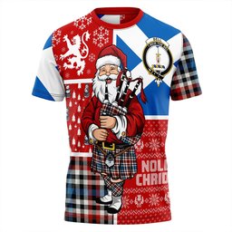 ScotsTee Shop Scottish Bell Border (Bell Southern Bell) Ancient Clan Crest Tartan T-Shirt Scotland Christmas Santa