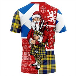 ScotsTee Shop Scottish Carlisle (Carlill) Modern Clan Crest Tartan T-Shirt Scotland Christmas Santa