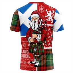 ScotsTee Shop Scottish Blackstock Hunting Modern Clan Crest Tartan T-Shirt Scotland Christmas Santa