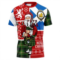 ScotsTee Shop Scottish Campbell Marquis of Lorne Ancient 2 Clan Crest Tartan T-Shirt Scotland Christmas Santa
