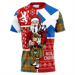 ScotsTee Shop Scottish Carlisle (Carlill) Weathered Clan Crest Tartan T-Shirt Scotland Christmas Santa