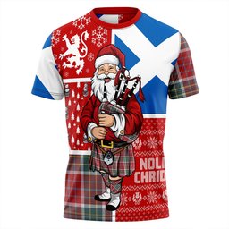 ScotsTee Shop Scottish Blackie Weathered Clan Crest Tartan T-Shirt Scotland Christmas Santa