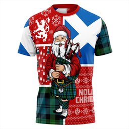 ScotsTee Shop Scottish Campbell of Glenlyon Ancient 2 Clan Crest Tartan T-Shirt Scotland Christmas Santa