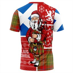 ScotsTee Shop Scottish Burnett of Powis Modern Clan Crest Tartan T-Shirt Scotland Christmas Santa