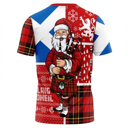 ScotsTee Shop Scottish Brodie Red Modern Clan Crest Tartan T-Shirt Scotland Christmas Santa