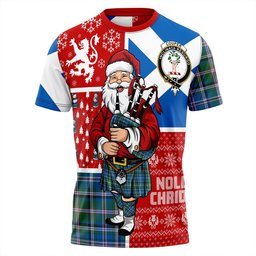 ScotsTee Shop Scottish Couper (Coupar) Ancient Clan Crest Tartan T-Shirt Scotland Christmas Santa
