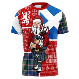 ScotsTee Shop Scottish Couper (Cooper) Modern Clan Crest Tartan T-Shirt Scotland Christmas Santa