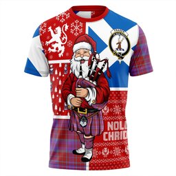 ScotsTee Shop Scottish Fraser of Reelig Ancient Clan Crest Tartan T-Shirt Scotland Christmas Santa
