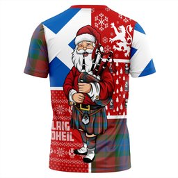 ScotsTee Shop Scottish Fraser of Boblainy Hugh Ancient Clan Crest Tartan T-Shirt Scotland Christmas Santa