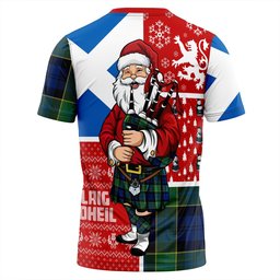 ScotsTee Shop Scottish Hogarth Modern Clan Crest Tartan T-Shirt Scotland Christmas Santa