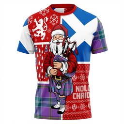 ScotsTee Shop Scottish Jackson Ancient Clan Crest Tartan T-Shirt Scotland Christmas Santa