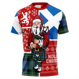 ScotsTee Shop Scottish Huntly Gordon Gathering 2000 Ancient Clan Crest Tartan T-Shirt Scotland Christmas Santa