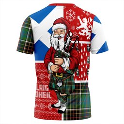 ScotsTee Shop Scottish Hislop #2 Ancient Clan Crest Tartan T-Shirt Scotland Christmas Santa