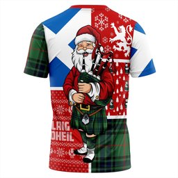 ScotsTee Shop Scottish Lauder Modern Clan Crest Tartan T-Shirt Scotland Christmas Santa