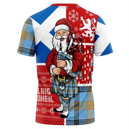 ScotsTee Shop Scottish Laing (Lang) Ancient Clan Crest Tartan T-Shirt Scotland Christmas Santa