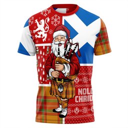 ScotsTee Shop Scottish MacBrair Ancient Clan Crest Tartan T-Shirt Scotland Christmas Santa