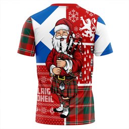 ScotsTee Shop Scottish MacDonald of Glenaladale (Donald of Glenaladale) 2006 Modern Clan Crest Tartan T-Shirt Scotland Christmas Santa