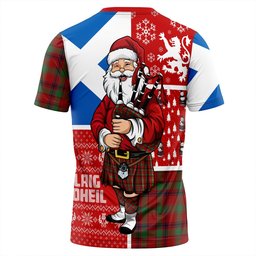 ScotsTee Shop Scottish MacDonald of Aird & Valley (Donald of Aird & Valley) Modern Clan Crest Tartan T-Shirt Scotland Christmas Santa