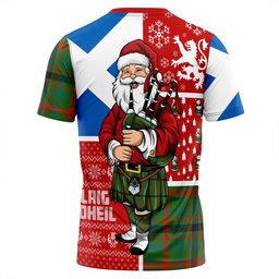 ScotsTee Shop Scottish MacDonagh Ancient Clan Crest Tartan T-Shirt Scotland Christmas Santa