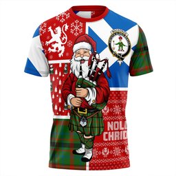 ScotsTee Shop Scottish MacDonagh Ancient Clan Crest Tartan T-Shirt Scotland Christmas Santa