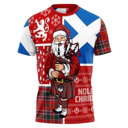 ScotsTee Shop Scottish MacDonald of Lochmaddy (Donald of Loch Mhaddy) Modern Clan Crest Tartan T-Shirt Scotland Christmas Santa