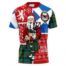 ScotsTee Shop Scottish MacLeod of Harris (MacLeod Hunting) Ancient Clan Crest Tartan T-Shirt Scotland Christmas Santa