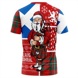 ScotsTee Shop Scottish MacGregor (Gregor) Modern Clan Crest Tartan T-Shirt Scotland Christmas Santa