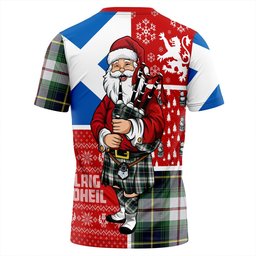 ScotsTee Shop Scottish MacLeod of California Modern Clan Crest Tartan T-Shirt Scotland Christmas Santa