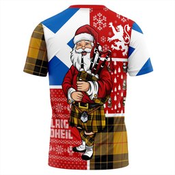 ScotsTee Shop Scottish MacLeod of Lewis Ancient Clan Crest Tartan T-Shirt Scotland Christmas Santa