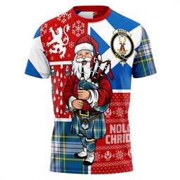 ScotsTee Shop Scottish Maver Dress Ancient Clan Crest Tartan T-Shirt Scotland Christmas Santa
