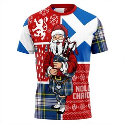 ScotsTee Shop Scottish Maver Dress Modern Clan Crest Tartan T-Shirt Scotland Christmas Santa