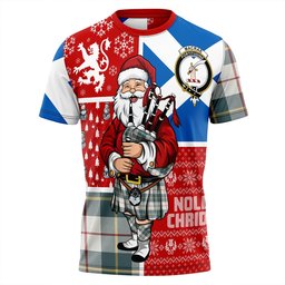 ScotsTee Shop Scottish MacRae of Conchra Weathered Clan Crest Tartan T-Shirt Scotland Christmas Santa