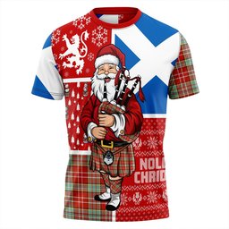 ScotsTee Shop Scottish Ogilvie Ancient Clan Crest Tartan T-Shirt Scotland Christmas Santa