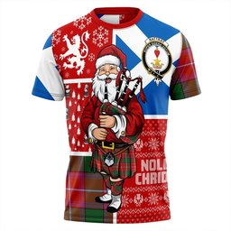 ScotsTee Shop Scottish Rattray Ancient Clan Crest Tartan T-Shirt Scotland Christmas Santa