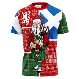 ScotsTee Shop Scottish Toshach Ancient Clan Crest Tartan T-Shirt Scotland Christmas Santa